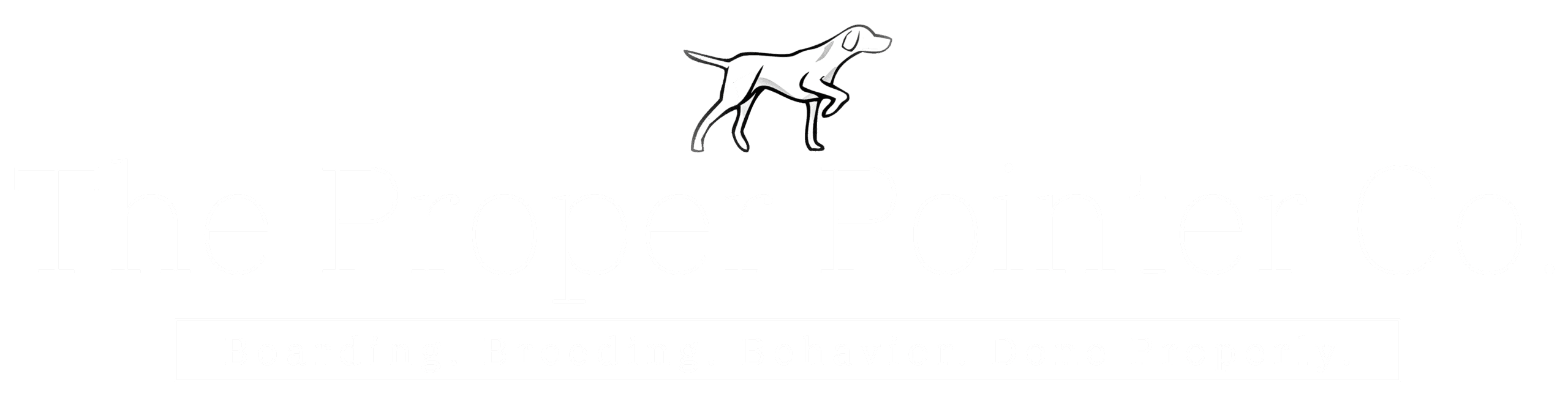 The Proper Pointer Logo-White1